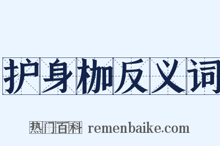护身枷反义词是什么意思的图片